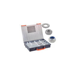 M�trik / skive sortiment rustfri syrefast A4 15 rums