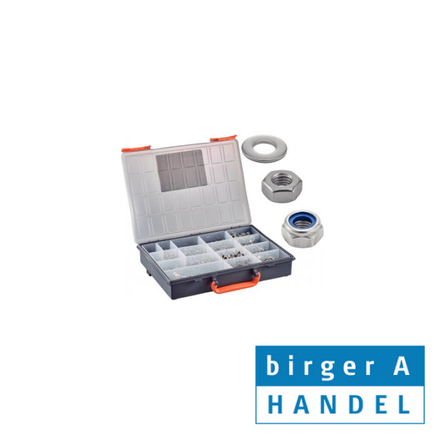 M�trik / skive sortiment rustfri syrefast A4 15 rums