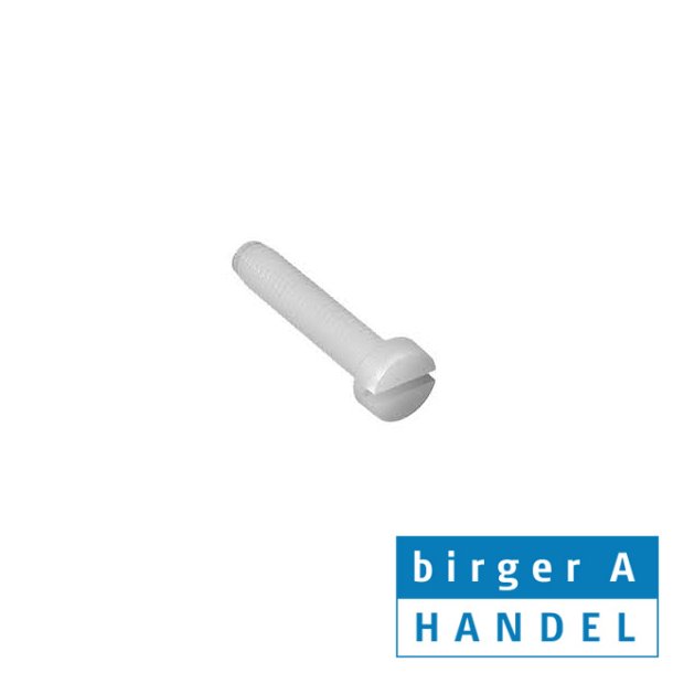 Din 84 - M 6x12 nylon cylinder hoved maskinskrue lige krv