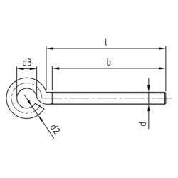 jeskrue M 6x60 rustfri A2