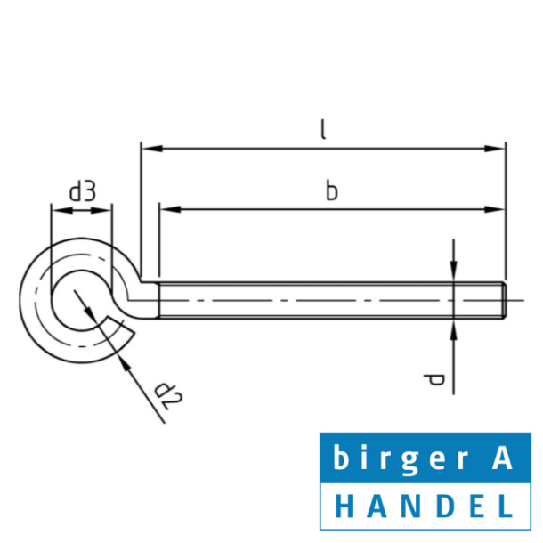 jeskrue M 6x60 rustfri A2
