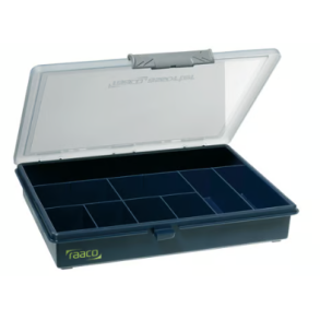 Raaco sortiment kasse tom med 9 rum