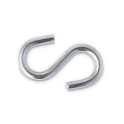 Rustfri A2 S-krog 6mm symmetriske
