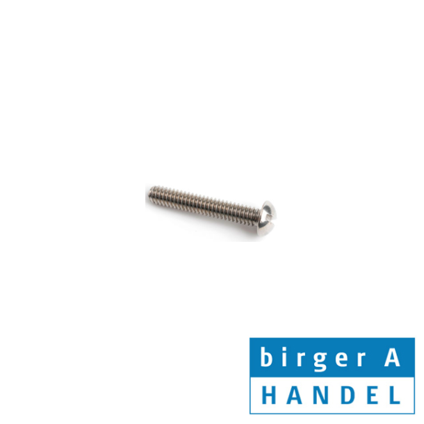 Rundhovedet UNC 1/4"x20 x1.1/2" (38mm) rustfri A2 maskinskrue lige krv