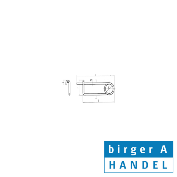 Sikkerhedssplit 3x16x80mm rustfri syrefast A4
