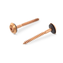 Spenglerskrue rustfri A2-Cu  4.5x35 TX20 3-delt med ttningsskive