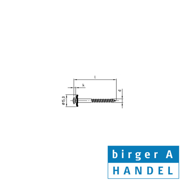 Spenglerskrue rustfri A2-Cu  4.5x35 TX20 2-delt med ttningsskive