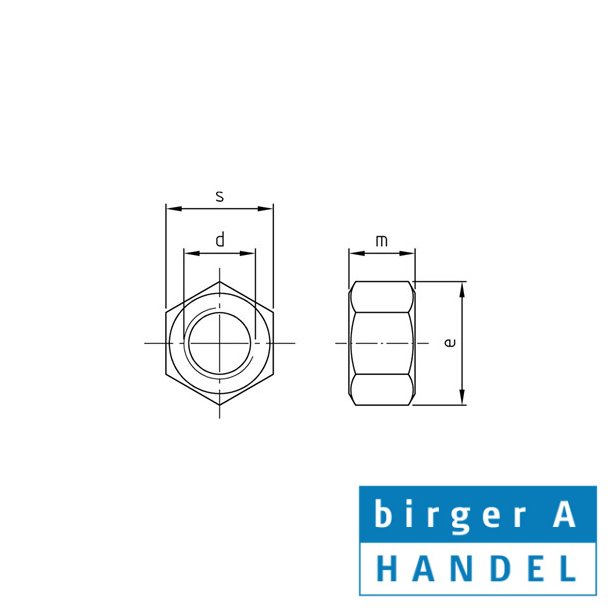 Din 934 messing M14x1.50 fingevind mtrik