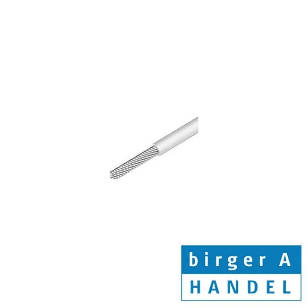Stlwire rustfri syrefast A4 7X7 4/6MM klar PVC belagt rulle a 25 mtr.